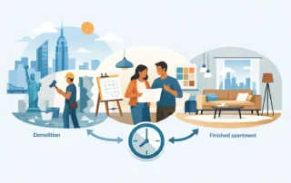 Apartment Renovation Timeline Example in NYC