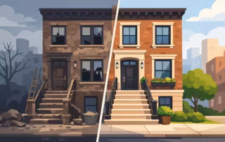 Brownstone Renovation Before and After