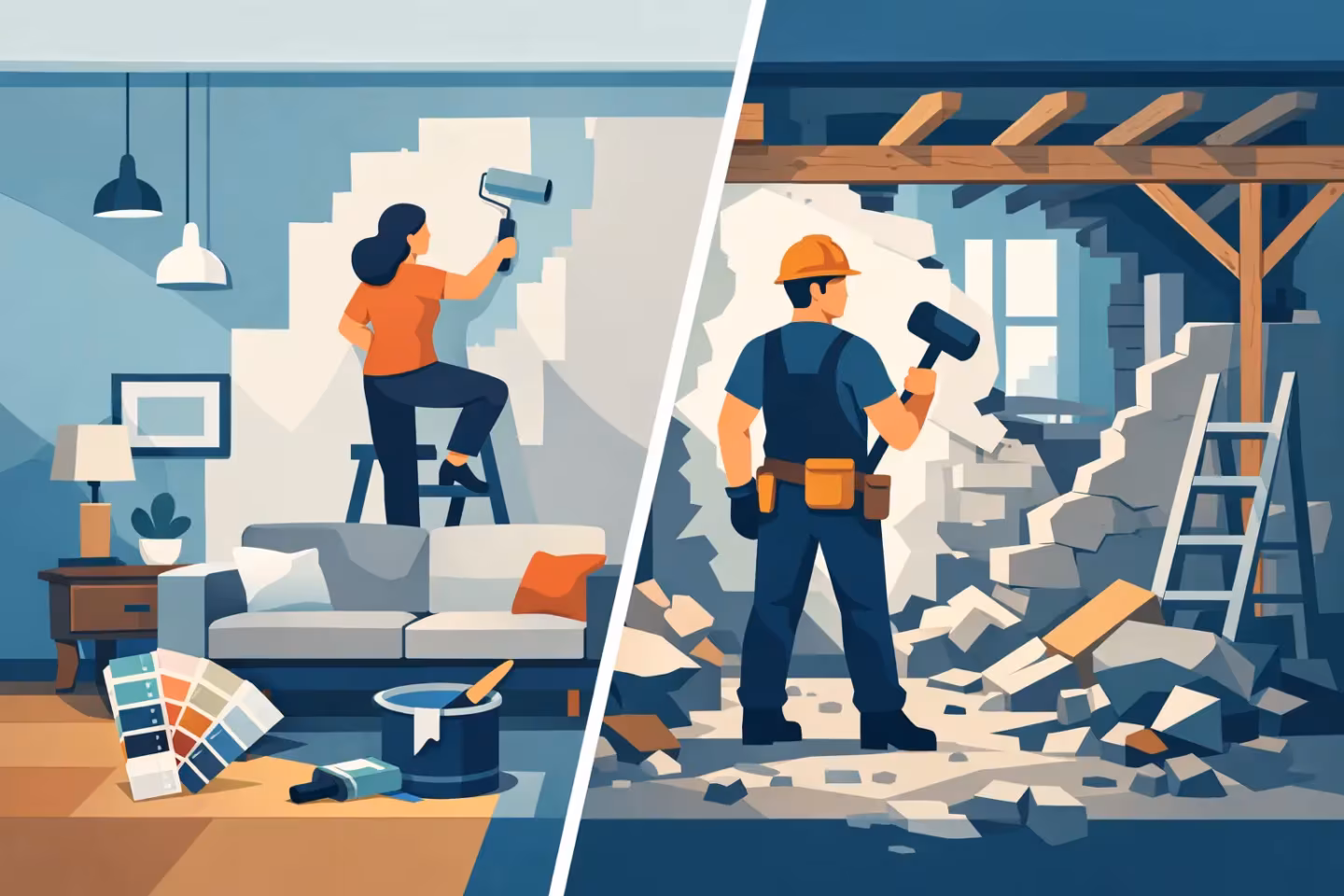 Interior Renovation Versus Gut Renovation